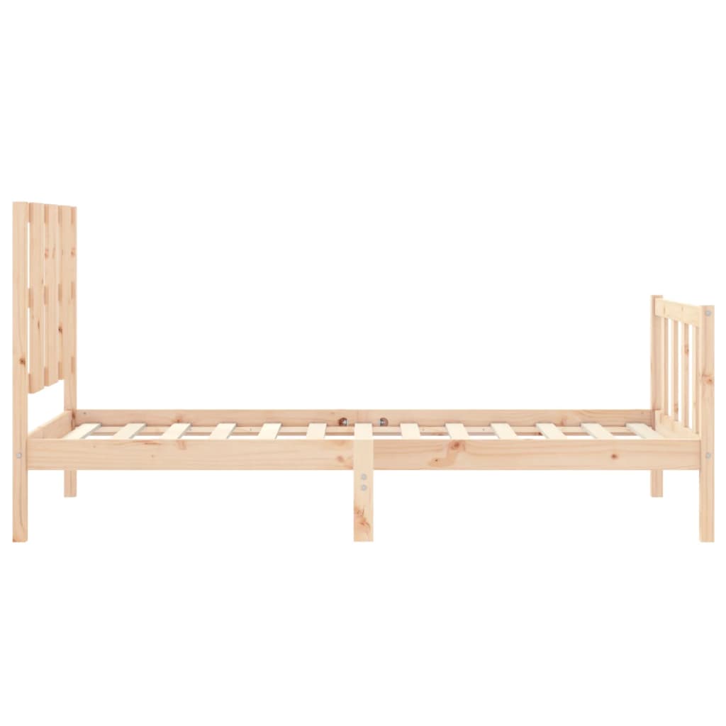 Bed Frame without Mattress Small Single Solid Wood Pine