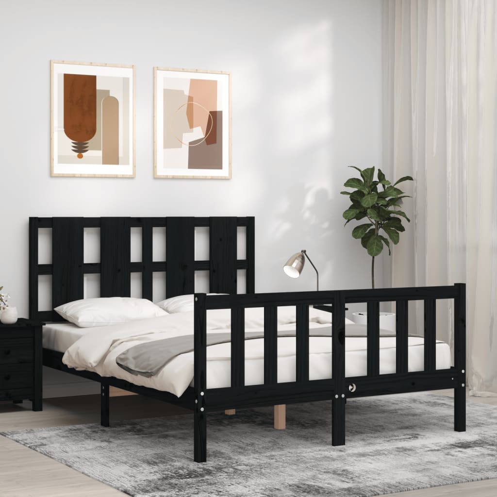 Bed Frame Without Mattress Solid Wood Pine
