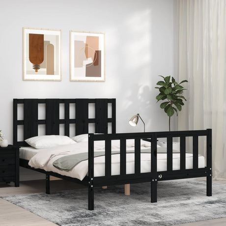 Bed Frame Without Mattress Solid Wood Pine
