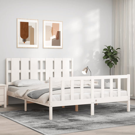 Bed Frame Without Mattress Solid Wood Pine