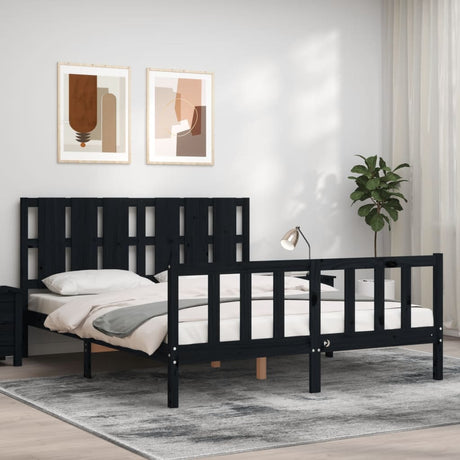 Bed Frame Without Mattress Solid Wood Pine