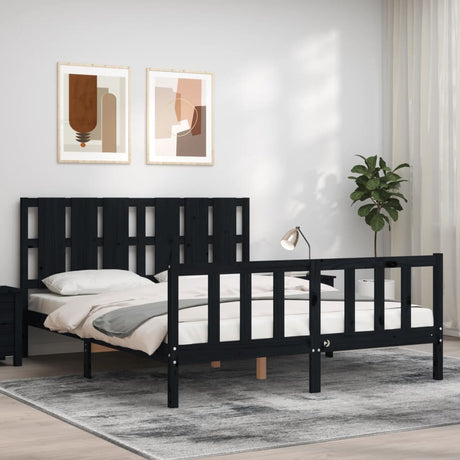 Bed Frame Without Mattress Solid Wood Pine