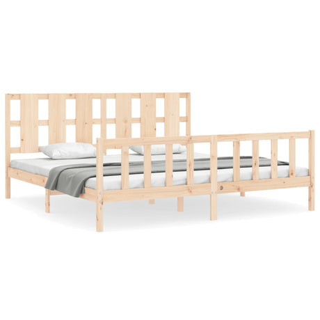 Bed Frame Without Mattress Solid Wood Pine
