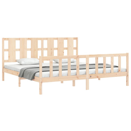 Bed Frame Without Mattress Solid Wood Pine