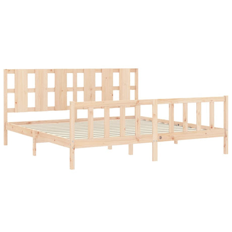 Bed Frame Without Mattress Solid Wood Pine