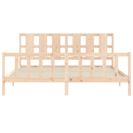Bed Frame Without Mattress Solid Wood Pine