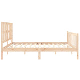 Bed Frame Without Mattress Solid Wood Pine