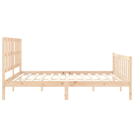 Bed Frame Without Mattress Solid Wood Pine