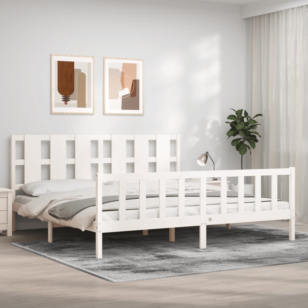 Bed Frame Without Mattress Solid Wood Pine