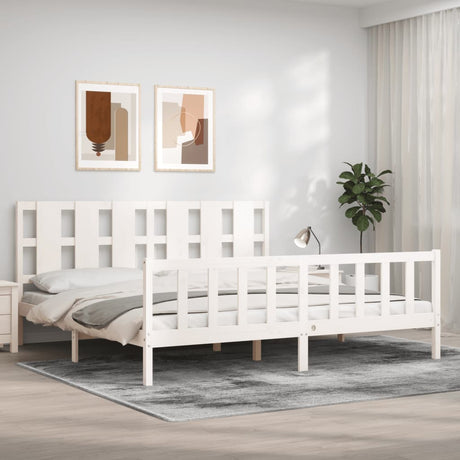 Bed Frame Without Mattress Solid Wood Pine