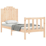 Bed Frame without Mattress Small Single Solid Wood Pine