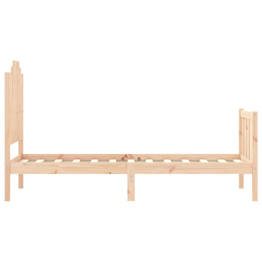 Bed Frame without Mattress Small Single Solid Wood Pine
