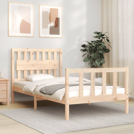 Bed Frame Without Mattress Small Single Solid Wood Pine