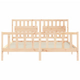 Bed Frame without Mattress Super King Size Solid Wood Pine