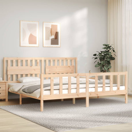 Bed Frame Without Mattress Small Single Solid Wood Pine