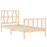 Bed Frame Without Mattress Small Single Solid Wood Pine
