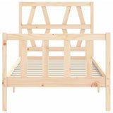 Bed Frame Without Mattress Small Single Solid Wood Pine