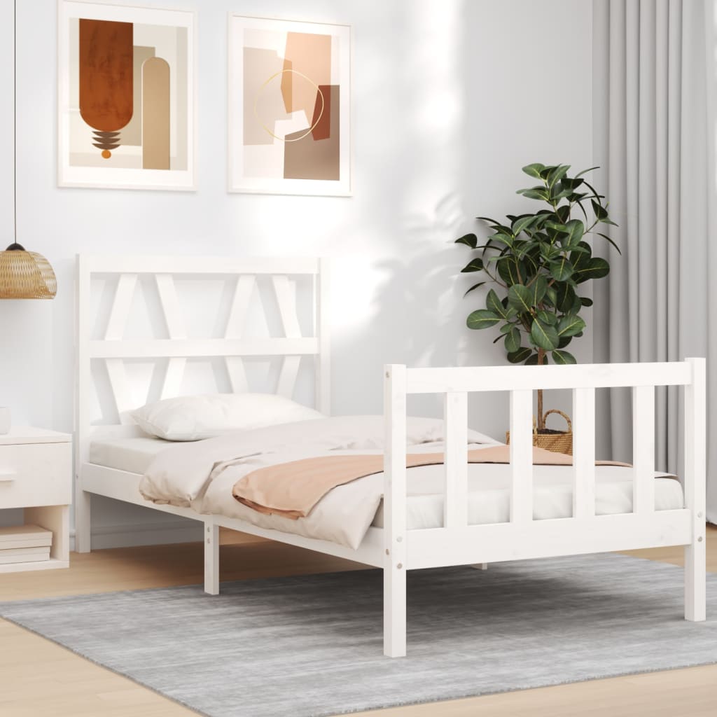 Bed Frame Without Mattress Small Single Solid Wood Pine