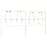 Bed Frame without Mattress White 200x200 cm Solid Wood Pine