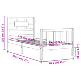 Bed Frame Without Mattress Small Single Solid Wood Pine