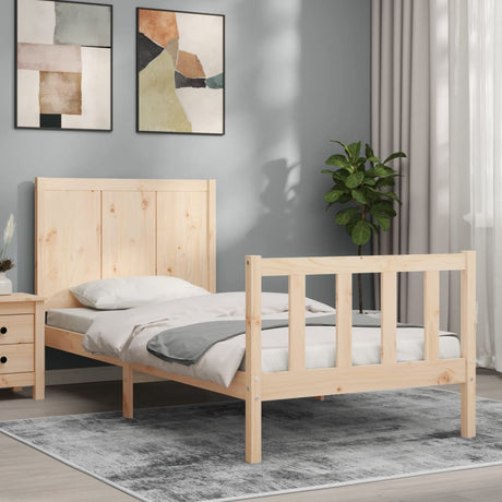 Bed Frame Without Mattress Solid Wood Pine