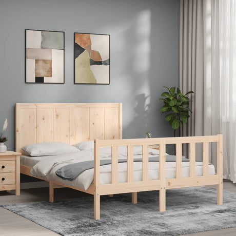 Bed Frame Without Mattress Solid Wood Pine