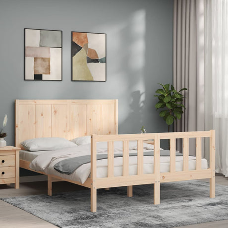 Bed Frame Without Mattress Solid Wood Pine