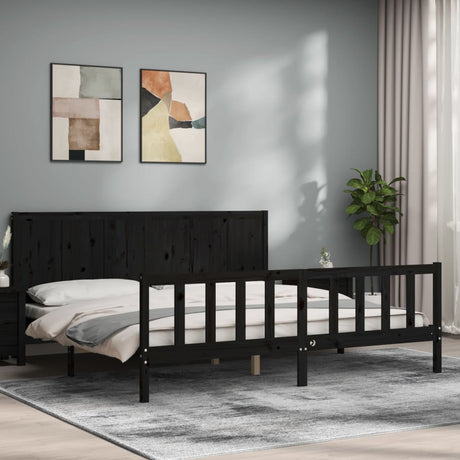 Bed Frame Without Mattress Solid Wood Pine