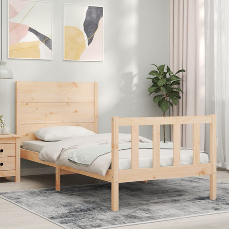 Bed Frame Without Mattress Small Single Solid Wood Pine