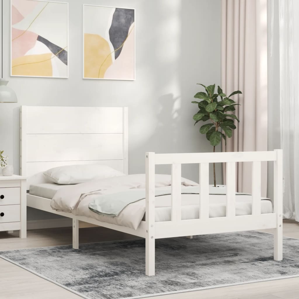 Bed Frame Without Mattress Small Single Solid Wood Pine