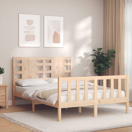 Bed Frame Without Mattress Solid Wood Pine