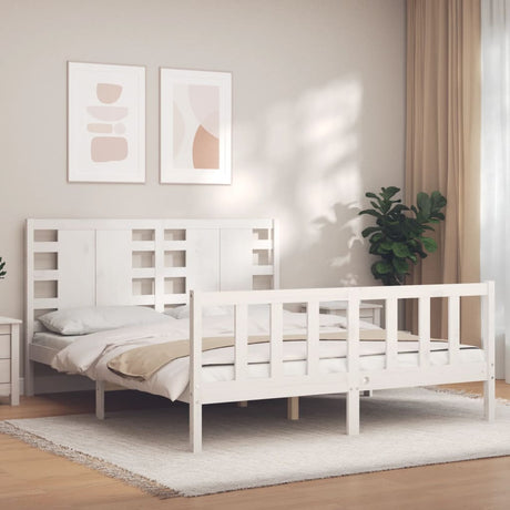 Bed Frame Without Mattress Solid Wood Pine