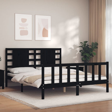 Bed Frame Without Mattress Solid Wood Pine
