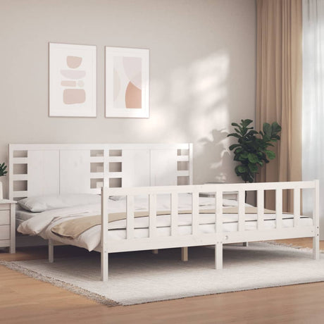 Bed Frame Without Mattress Solid Wood Pine
