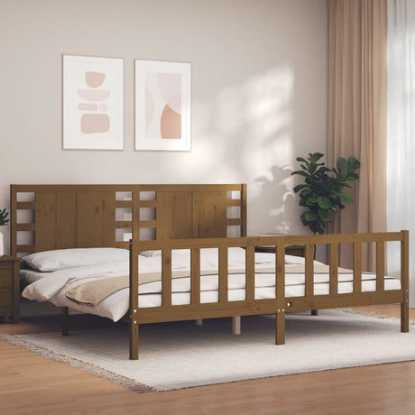 Bed Frame Without Mattress Solid Wood Pine
