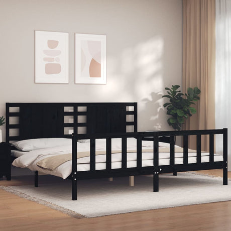 Bed Frame Without Mattress Solid Wood Pine