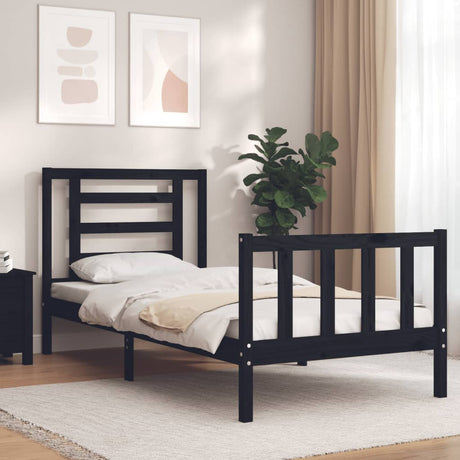 Bed Frame Without Mattress Double Solid Wood Pine