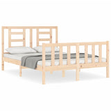 Bed Frame Without Mattress Double Solid Wood Pine