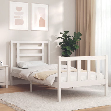Bed Frame Without Mattress Double Solid Wood Pine