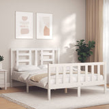 Bed Frame Without Mattress Double Solid Wood Pine