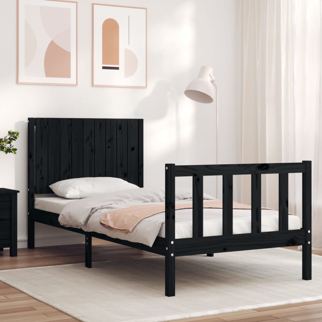 Bed Frame Without Mattress Solid Wood Pine