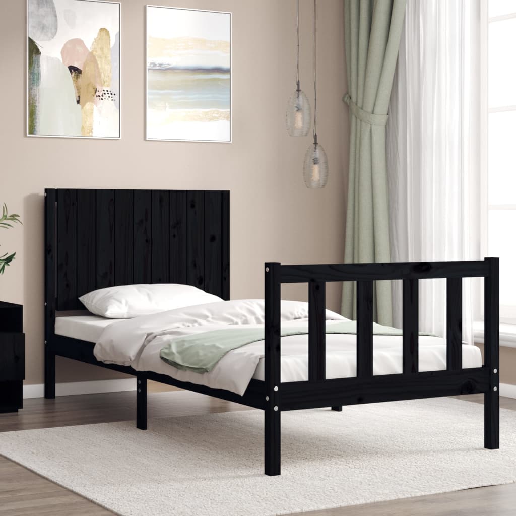 Bed Frame Without Mattress Solid Wood Pine