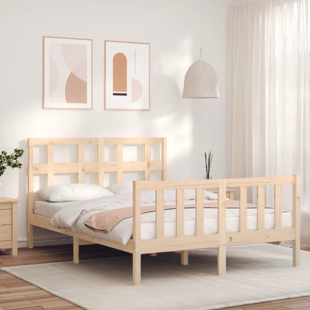 Bed Frame Without Mattress Small Single Solid Wood Pine