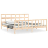 Bed Frame without Mattress 200x200 cm Solid Wood Pine