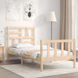 Bed Frame Without Mattress Small Double Solid Wood Pine