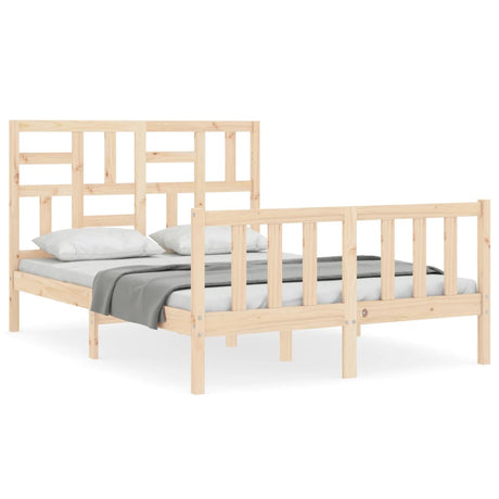 Bed Frame Without Mattress Small Double Solid Wood Pine