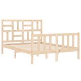 Bed Frame Without Mattress Small Double Solid Wood Pine