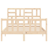 Bed Frame Without Mattress Small Double Solid Wood Pine