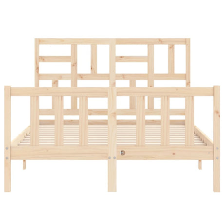 Bed Frame Without Mattress Small Double Solid Wood Pine