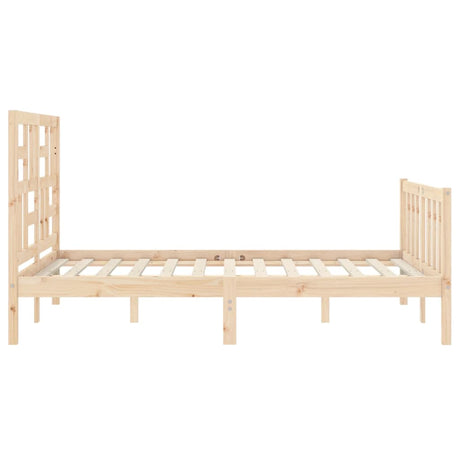 Bed Frame Without Mattress Small Double Solid Wood Pine